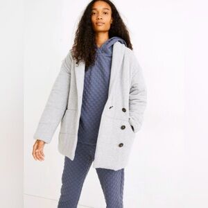 Madewell Sweatshirt Puffer Coat